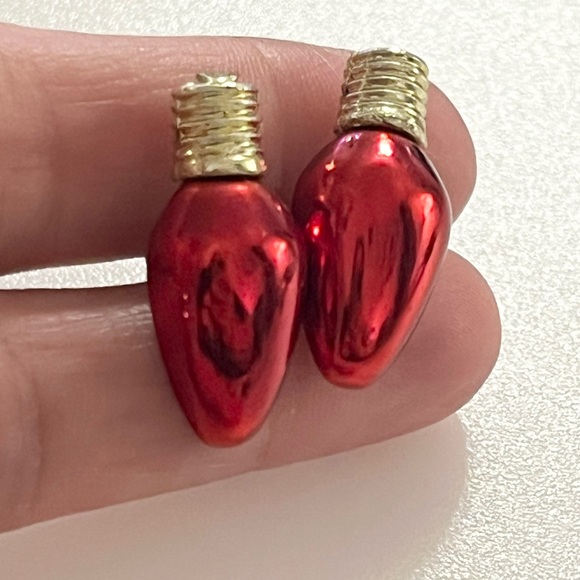 4 Vintage Sets of Holiday Christmas Jingle Bells Lights Dangle Drop Earrings - Picture 11 of 16